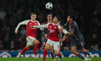 欧冠：阿森纳2-0完胜奥林匹亚科斯，马丁内利、萨卡利建功+2连胜