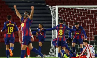 巴萨逆转马竞，豪取西甲五连胜稳居榜首