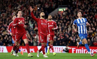 足总杯利物浦3比0布莱顿晋级，多点开花完成零封，萨拉赫强势延续